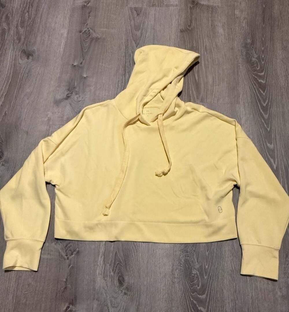 Altar'd State Revival Crop Hoodie Size M Yellow